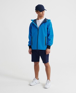 Superdry Echo Beach Cagoule Férfi Kabát Kék | TVZIM6039